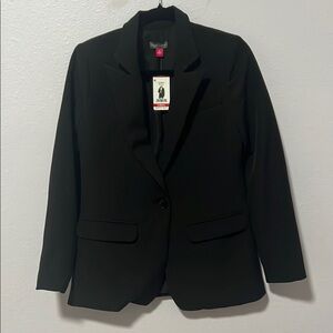 NEW‎ Vince Camuto Black Tailored Blazer with Notched Lapels XS